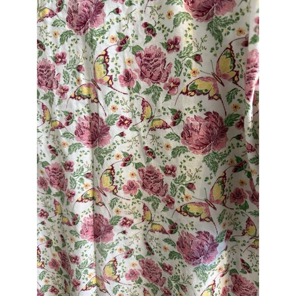 Catalog Favorites  Women’s V neck T Shirt Plus Size 2X Floral Butterfly Print - Picture 4 of 6